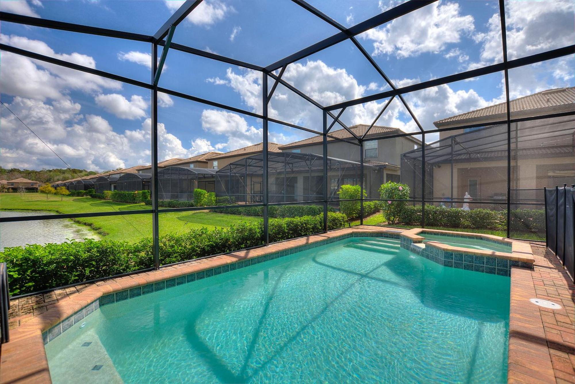 Stylish Cozy Family Getaway With Private Pool And Lake View Kissimmee Exterior photo